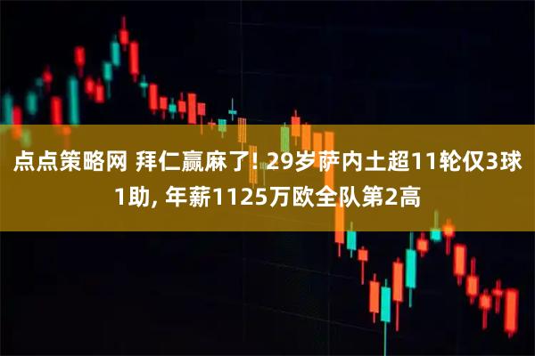 点点策略网 拜仁赢麻了! 29岁萨内土超11轮仅3球1助, 年薪1125万欧全队第2高