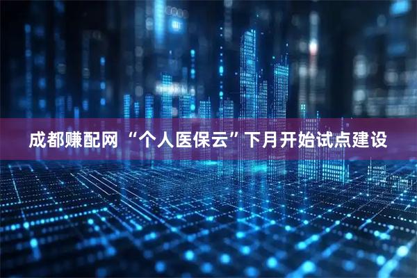 成都赚配网 “个人医保云”下月开始试点建设