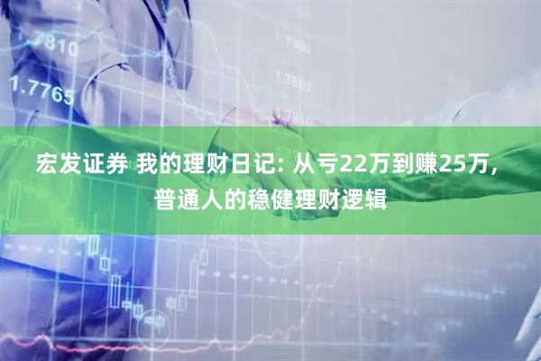 宏发证券 我的理财日记: 从亏22万到赚25万, 普通人的稳健理财逻辑