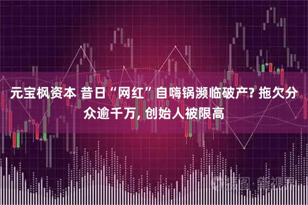 元宝枫资本 昔日“网红”自嗨锅濒临破产? 拖欠分众逾千万, 创始人被限高